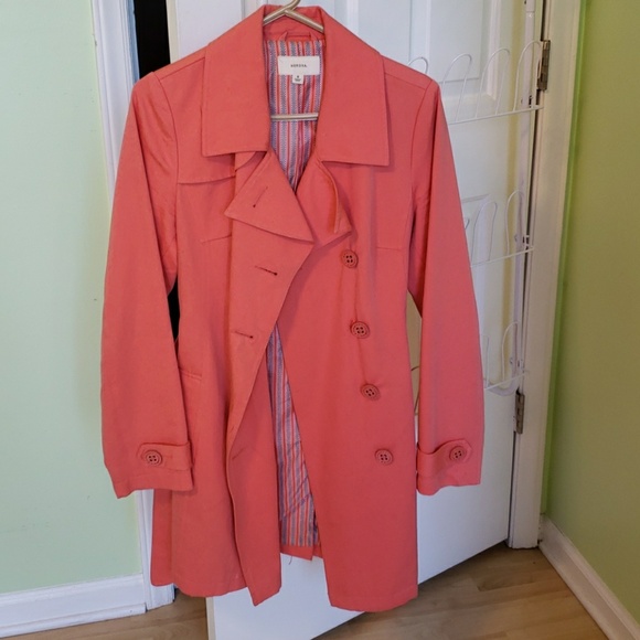 Coral trench coat Clearance